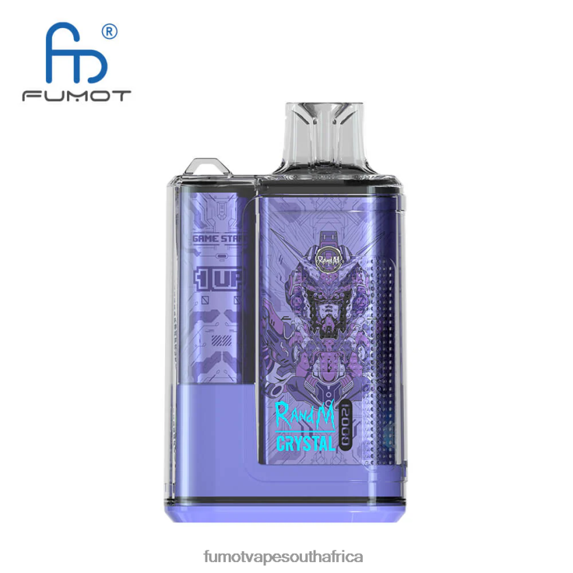 Fumot Crystal 12000 Disposable Vape Box - 20ML (1 Piece) Aloe Grape V0F4BZ252 Fumot Vape South Africa