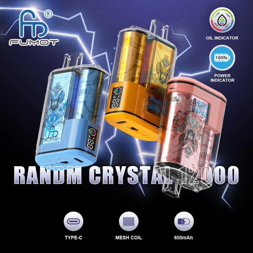 Fumot Crystal 12000 Disposable Vape Box - 20ML (1 Piece) Banana Ice V0F4BZ254 Fumot Vape Sale