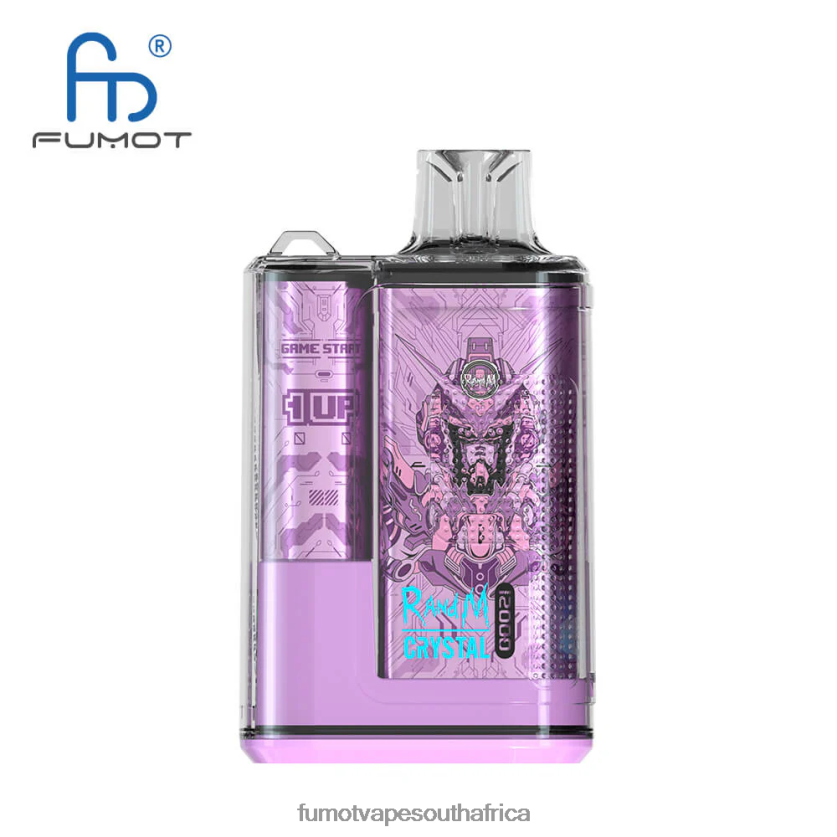 Fumot Crystal 12000 Disposable Vape Box - 20ML (1 Piece) Bluesour Raspberry V0F4BZ262 Fumot Vape South Africa