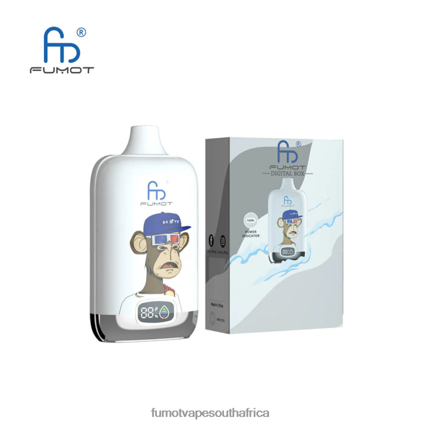 Fumot Digital Box 12000 20ML Disposable Vape Pod - (1 Piece) Dr Blue V0F4BZ127 Fumot Price