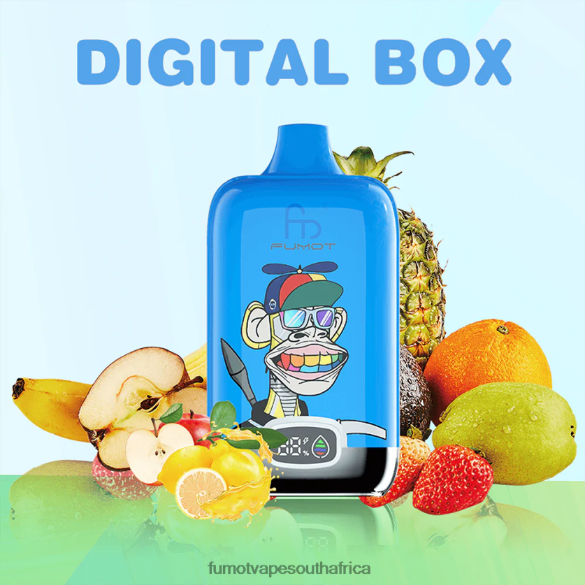 Fumot Digital Box 12000 Disposable Vape Pod - 20ML (1 Piece) Banana Ice V0F4BZ112 Fumot Vape South Africa