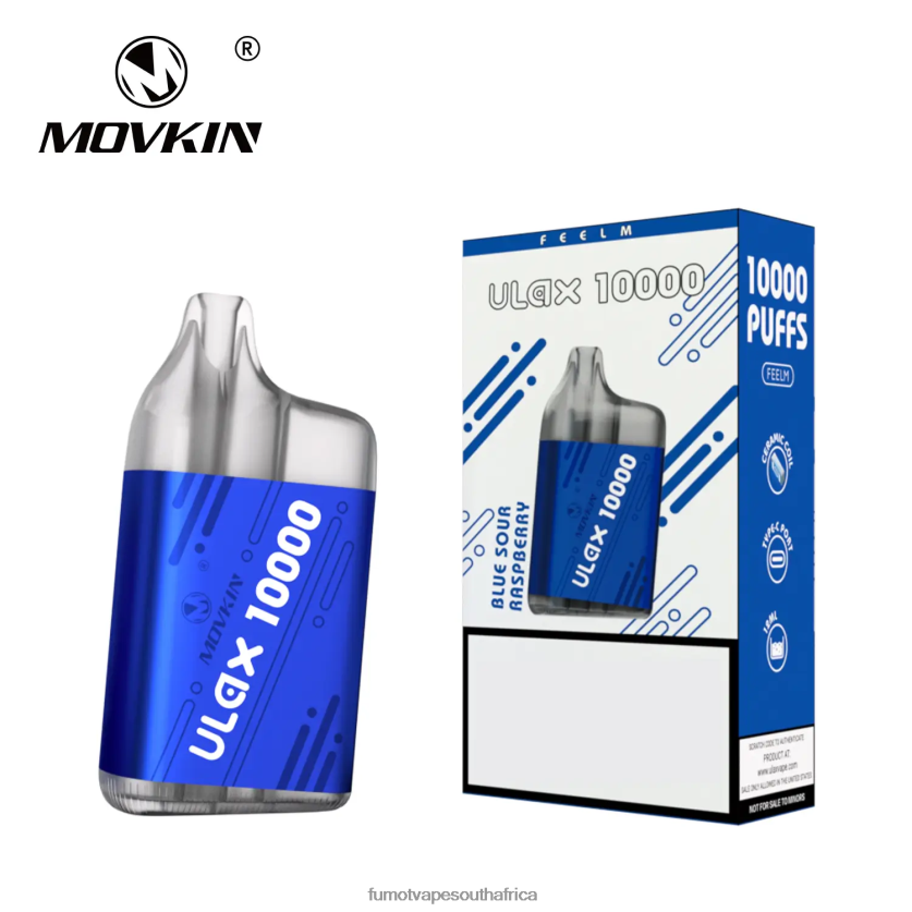 Fumot Movkin Ulax 10000 Disposable Vape Pod - 12ML (1 Piece) Blue Sour Raspberry V0F4BZ304 Fumot Vape Sale