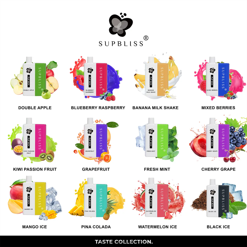 Fumot Supbliss Flip Box 6000 Replaceable Vape Kit - 10ML (1 Piece) Banana MilkShake V0F4BZ330 Fumot Vape Review