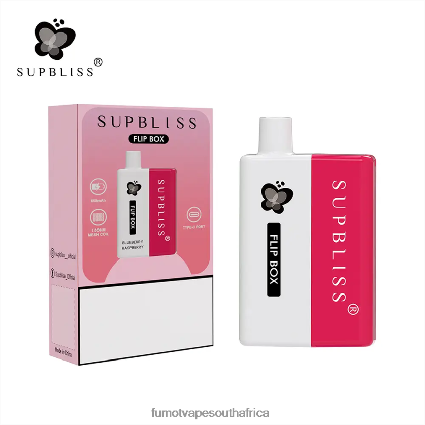 Fumot Supbliss Flip Box 6000 Replaceable Vape Kit - 10ML (1 Piece) Black Ice V0F4BZ331 Fumot South Africa