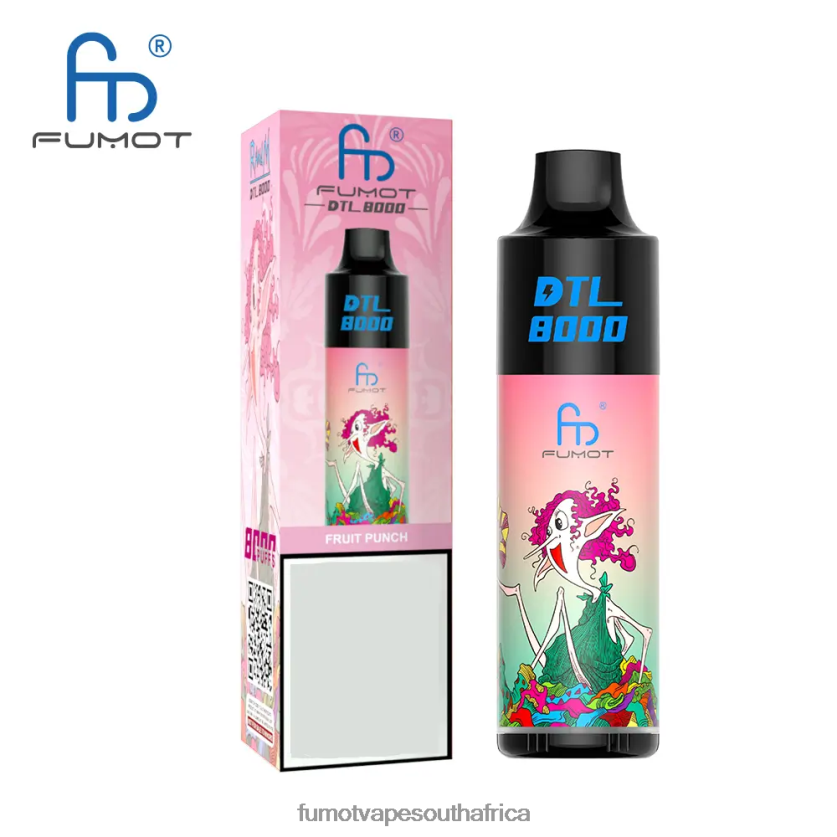 Fumot DTL 8000 Disposable Vape Pen - 16ML (1 Piece) Aloe Grape V0F4BZ413 Fumot Vape Price