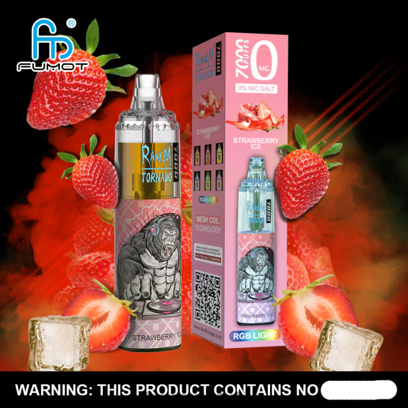 Fumot Tornado 0% 7000 14ML Disposable Vape Pen (1 Piece) Cotton Candy V0F4BZ515 Fumot Flavors