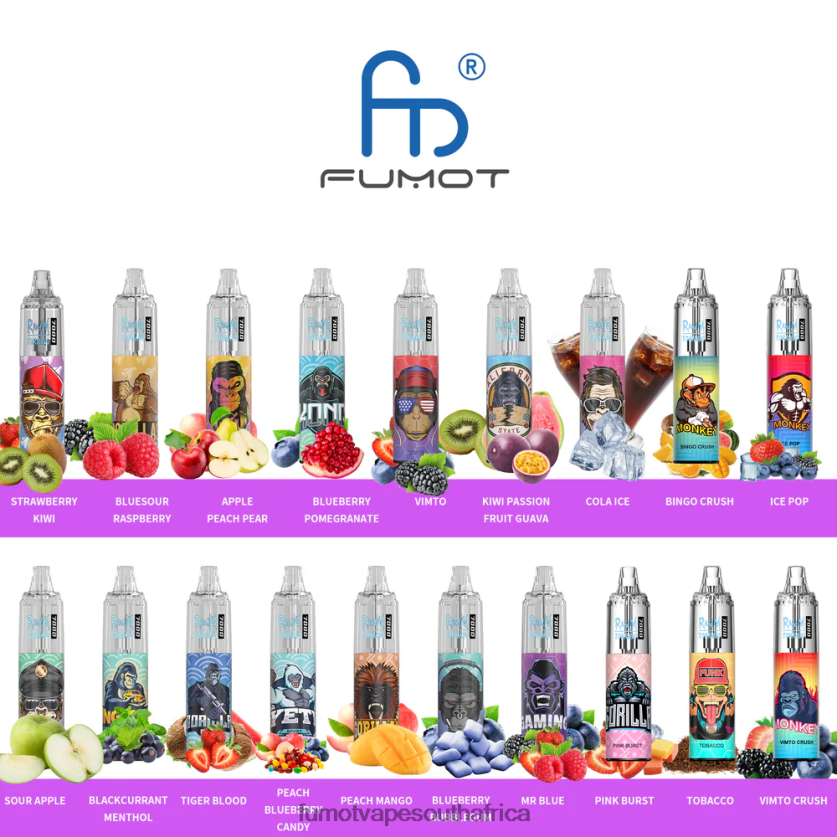 Fumot Tornado 0% 7000 14ML Disposable Vape Pen (1 Piece) Cotton Candy V0F4BZ515 Fumot Flavors