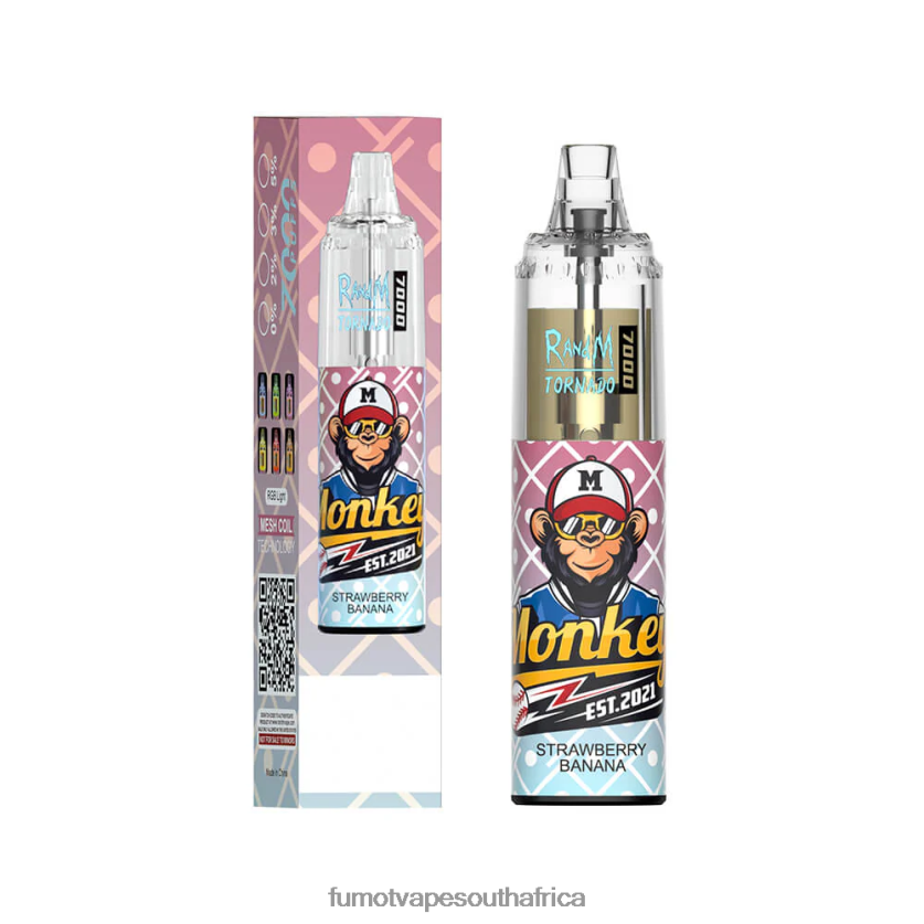 Fumot Tornado 14ML (1 Piece) 7000 Disposable Vape Pen Strawberry Banana V0F4BZ98 Fumot Cigarette