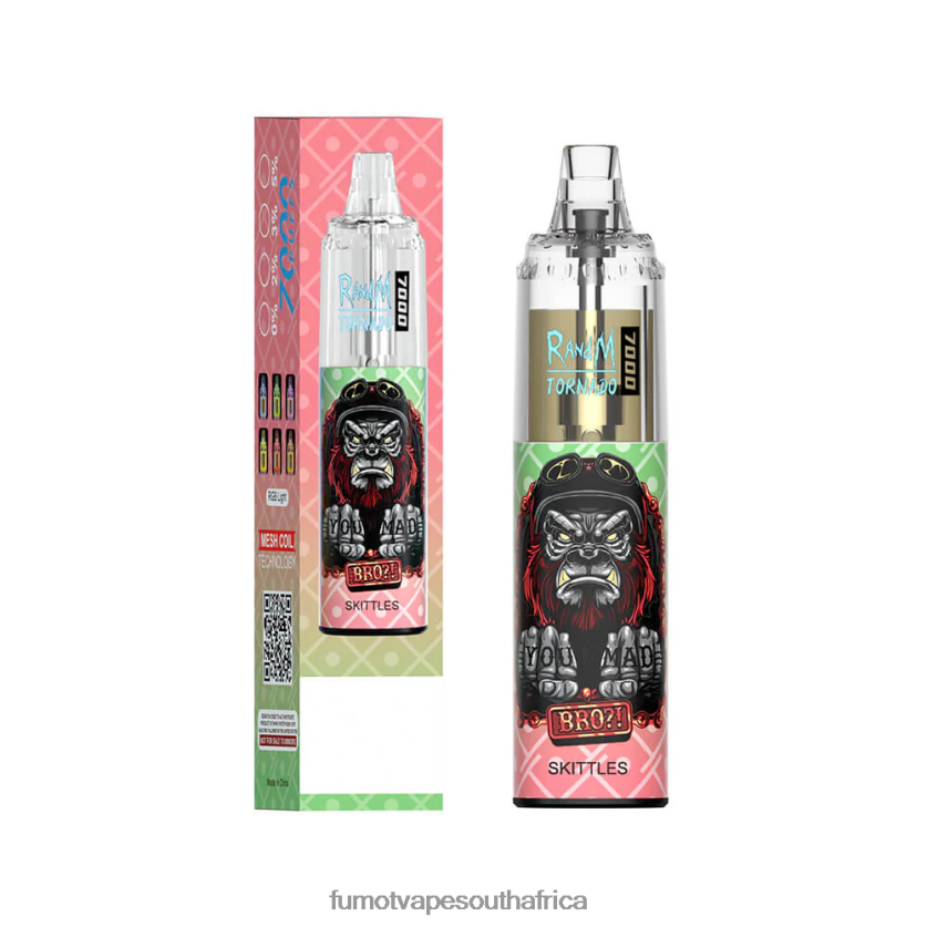 Fumot Tornado 14ML (1 Piece) 7000 Disposable Vape Pen Strawberry Kiwi V0F4BZ102 Fumot Vape South Africa