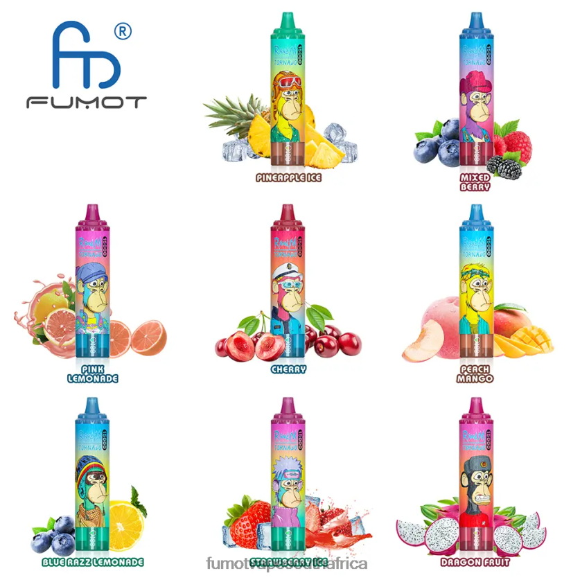 Fumot Tornado 15000 Disposable Vape 25ML (1 Piece) Apple Peach Pear V0F4BZ158 Fumot Cigarette