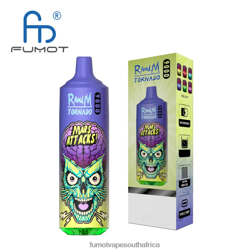 Fumot Tornado 18ML 9000 Disposable Vape Pen (1 Piece) Cool Mint V0F4BZ17 Fumot Price