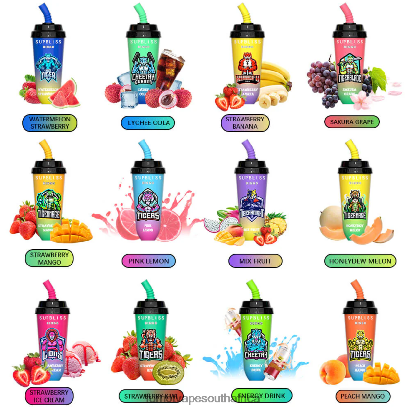 Fumot Supbliss Bingo 16ML 8000 Disposable Vape Pod Device (1 Piece) Mix Fruit V0F4BZ403 Fumot Vape Price