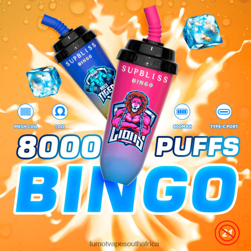 Fumot Supbliss Bingo 8000 Disposable Vape Pod Device - 16ML (1 Piece) Lychee Cola V0F4BZ401 Fumot South Africa