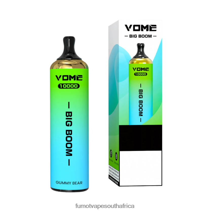 Fumot Vome Big Boom Disposable Vape Pen 10000 - 20ML (1 Piece) Blue Razz Ice V0F4BZ441 Fumot South Africa